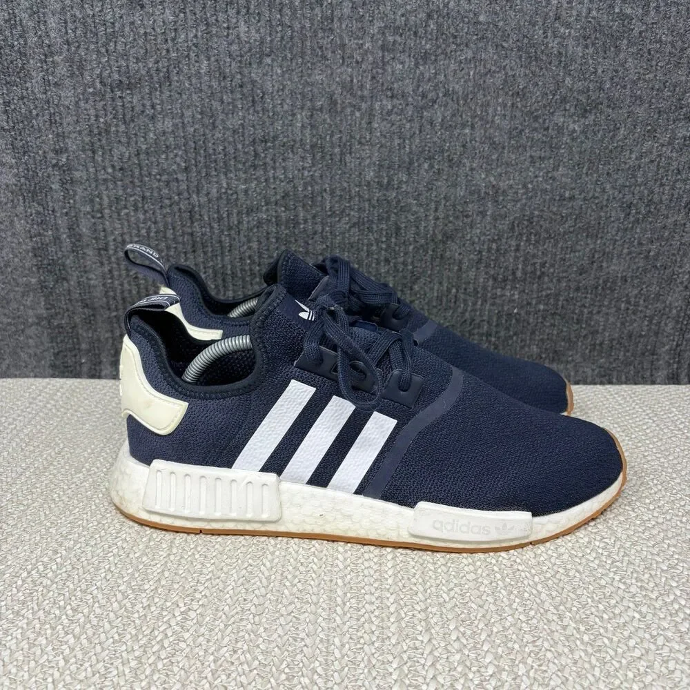 Adidas NMD R1 Collegiate Navy Blue White Gum Athletic Shoes Mens 11 G55574